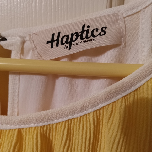 Haptics By Holly Harper Women's Sleeveless Tiered Dress ColorBlock Pastel Size M - Picture 3 of 7